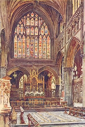 Imagen del vendedor de The Sanctuary, Exeter Cathedral a la venta por Antiqua Print Gallery