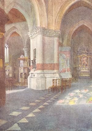 Imagen del vendedor de Interior of Church, Nieuport a la venta por Antiqua Print Gallery