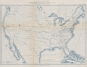 U.S. Coast and Geodetic survey map showing positions of Magnetic stations occupied between 1844 a...