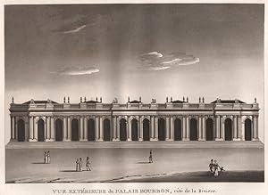 Vue Extérieure du Palais Bourbon côté de la Riviere