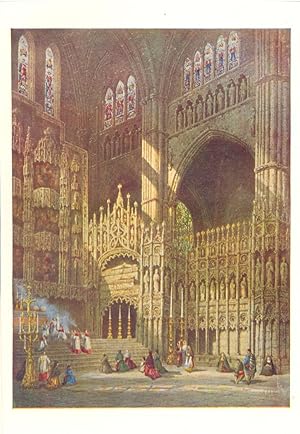 Imagen del vendedor de Interior of Cathedral at Toledo, Spain a la venta por Antiqua Print Gallery