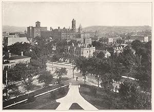 Omaha; View of city from high school building