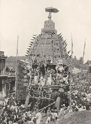 A Temple car, Mylapore - The cars attached to Hindu temples, which are the vehicles of the deity,...