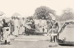 The Corpse ready for cremation - When the corpse has reached the spot at the burning-ground where...