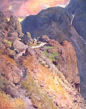 Imagen del vendedor de Nearing the top of Styhead Pass, Wastdale a la venta por Antiqua Print Gallery