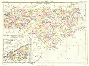North Carolina; Inset map of North Carolina western part