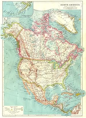 North America; Inset continuation of Alaska