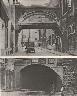 In the Adelphi: The bridge over Durham house street and one of the Archways