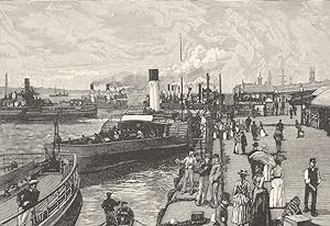 Image du vendeur pour St. George's Landing-stage, Liverpool mis en vente par Antiqua Print Gallery