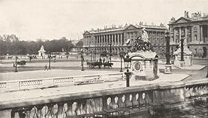 Seller image for Place de la Concorde et statue de Strasbourg for sale by Antiqua Print Gallery