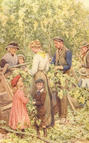 Seller image for A Kentish Hop Garden for sale by Antiqua Print Gallery