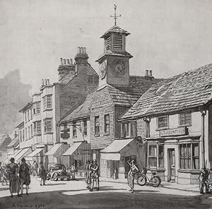 Immagine del venditore per The old Market House, Steyning venduto da Antiqua Print Gallery