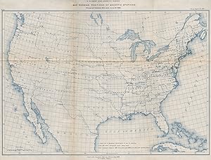 U.S. Coast and Geodetic survey map showing positions of Magnetic stations Occupied between 1844 a...