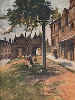 Imagen del vendedor de Market Hall, Chipping Campden a la venta por Antiqua Print Gallery