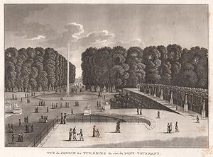 Vue du Jardin des Tuileries du côté du Pont-Tournant