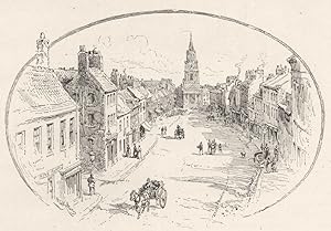 Image du vendeur pour High street, Berwick, with the Town hall mis en vente par Antiqua Print Gallery