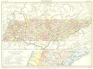 Tennessee; Geological sketch map of Tennessee