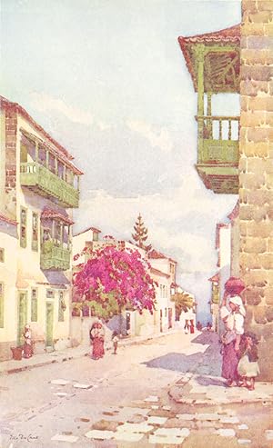 Imagen del vendedor de A Street in Puerto Orotava a la venta por Antiqua Print Gallery