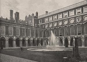 Imagen del vendedor de Hampton Court Palace: Fountain Court a la venta por Antiqua Print Gallery