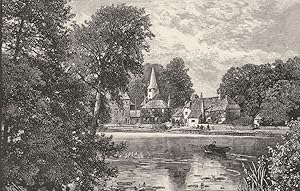 Imagen del vendedor de Whitchurch church and mill a la venta por Antiqua Print Gallery