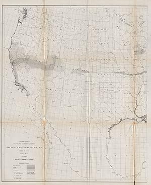 United States Coast and Geodetic survey sketch of general progress June 30 1889 Western sheet