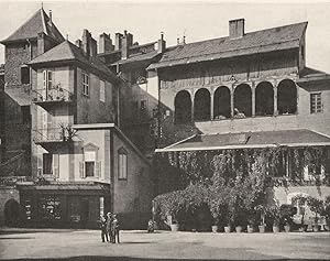 Vieilles maisons de la place de I'Hôtel-de-Ville, à Chambéry