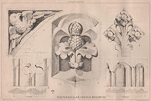 Imagen del vendedor de Perpendicular carved woodwork a la venta por Antiqua Print Gallery