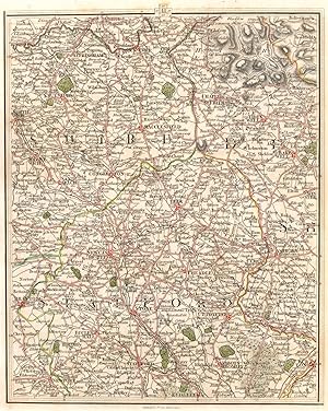 [no title] - Map section 41 from Cary's New Map of England & Wales (1794), covering east Cheshire...