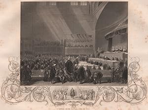The trial of Daniel O' Connell, M.P. Feby. 1844 (Inset: O'Connell leaving the hall after his trial)