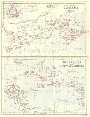The Dominion of Canada; West Indies and Central America; Inset map of Newfoundland; Ottawa