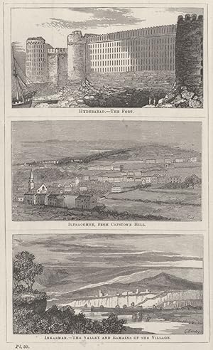 Hyderabad.- The Fort; Ilfracombe, from Capstone Hill; Inkerman.- The Valley and Remains of the Vi...