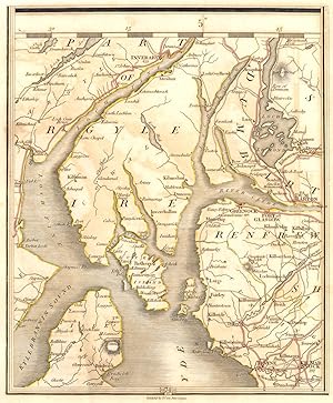 [no title] - Map section 74 from Cary's New Map of England & Wales (1794), covering part of Strat...