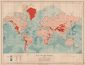 Map of the World Shewing The heights of the land and the depths of the Ocean-Basins