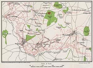 Area of British Right attacks, 1st July, 1916