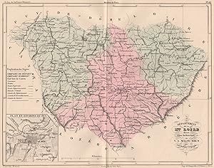 Département de la Hte. Loire; Inset map of Plan et Environs du Puy