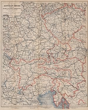 the Austrian Empire showing the Railway & Steamboat communication & the most important roads. (We...