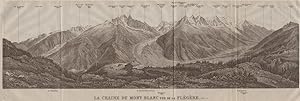 La Chaine du Mont Blanc Vue de La Flegère. (1806 m) - Panorama from Flégère