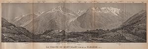 La Chaine du Mont Blanc Vue de La Flegère. (1806 m) - Panorama from Flégère
