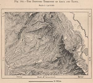 The disputed territory of Arica and Tacna
