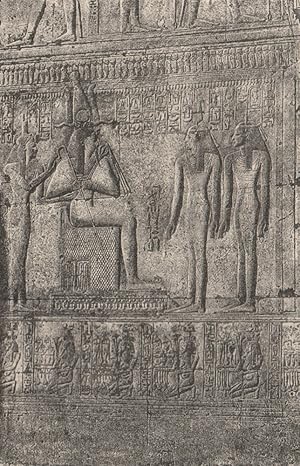 Image du vendeur pour Abydos: Bas-relief in the Temple of Seti I., representing a scene of Adoration mis en vente par Antiqua Print Gallery