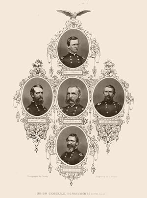 Portraits of Union Generals, Departments of the East; Sedgwick, Alfred H. Terry, John G. Foster, ...