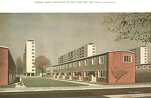 Seller image for Terrace Houses and Blocks of flats near West Ham Park (Looking North) for sale by Antiqua Print Gallery
