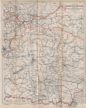 the Austrian Empire showing the Railway & Steamboat communication & the most important roads. (Ea...