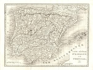 Carte Générale d'Espagne et de Portugal 1820