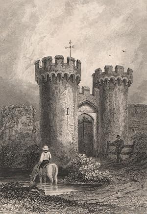 Imagen del vendedor de The entrance to Cowling Castle. Kent a la venta por Antiqua Print Gallery