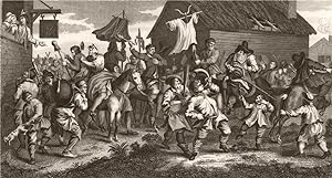 Seller image for Hudibras. Encounters the Skimmington; "What means (Quoth he) this Devils' procession with men of orthodox profession." for sale by Antiqua Print Gallery