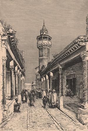 Tunis, street in the Sûk district