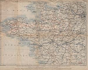 France; Ouest - Map of North-Western France