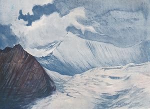 Bild des Verkufers fr One of the Lumpa peaks and part of the Charles Landor Glacier zum Verkauf von Antiqua Print Gallery