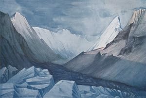 Imagen del vendedor de The Lumpa Basin and Charles Landor Glacier a la venta por Antiqua Print Gallery